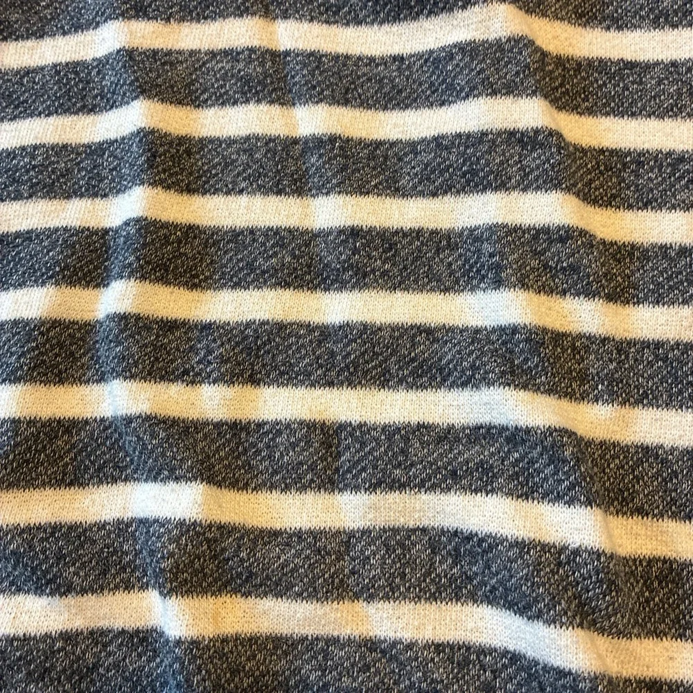 Banana Republic Blue/Gray and White Cowl Neck Sweater